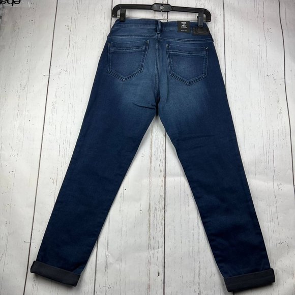 Mavi 27x25 Mid Rise Sporty Jogger Sexy Denim Jeans Pants Blue Women New - Picture 12 of 16